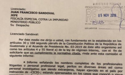 Diputado Juan Ramón Lau solicita información de ex trabajadores de la CICIG