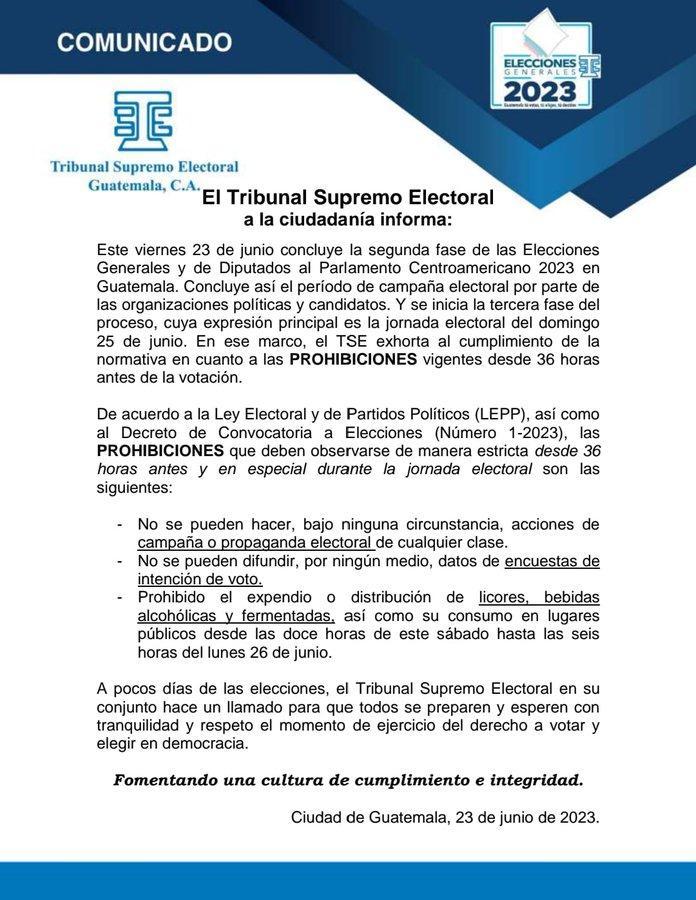 Cierre de campaña elecciones Guatemala 2023
